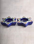 Blue Pottery T-Holder Set Of 2 Pcs.